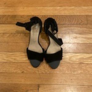 Women's EMU Australia Suede Black Leather Heels (Size 11)